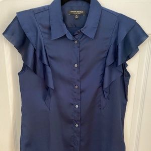 Banana Republic navy blouse